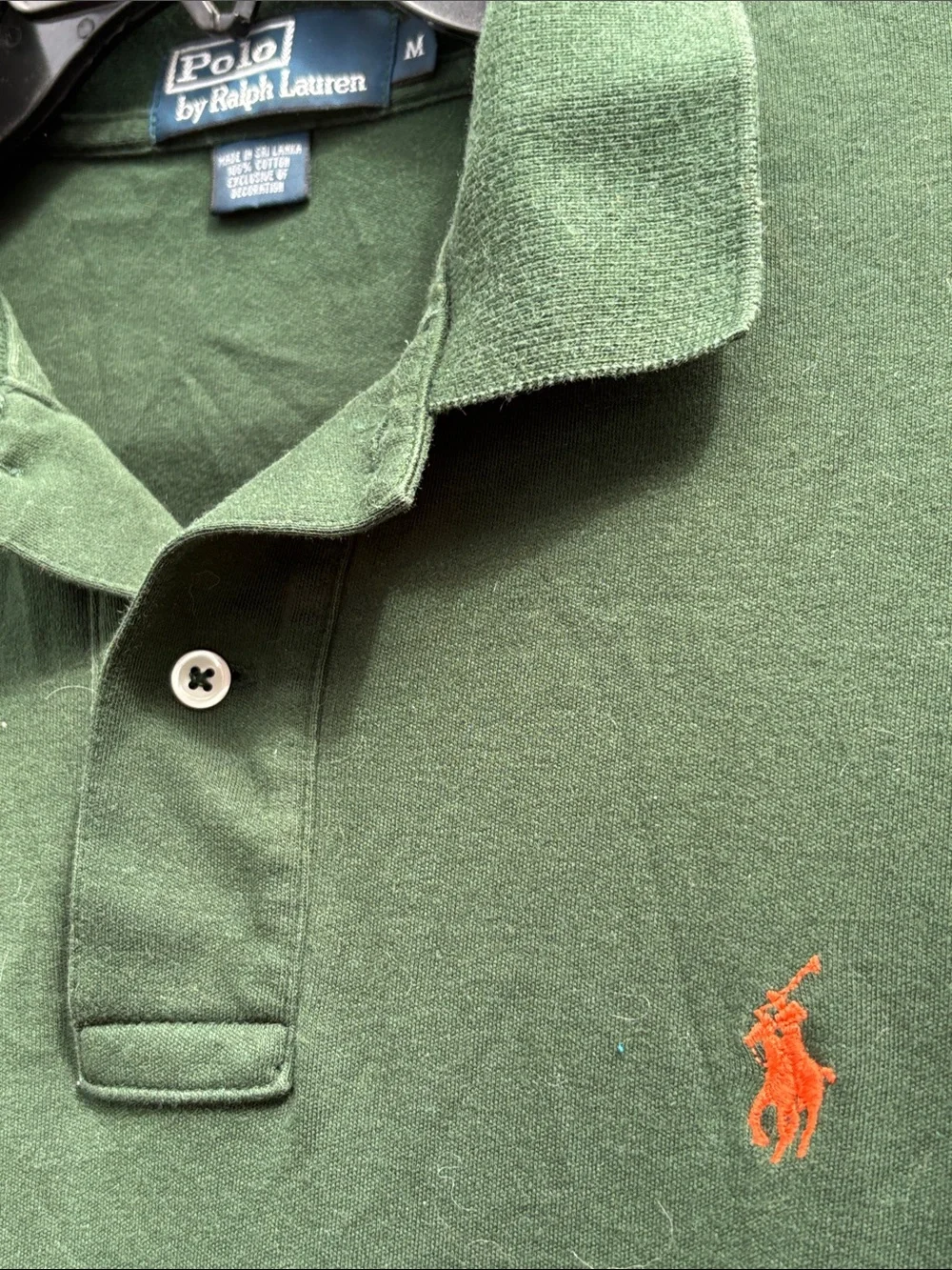 Polo Ralph Lauren medium pine green polo!